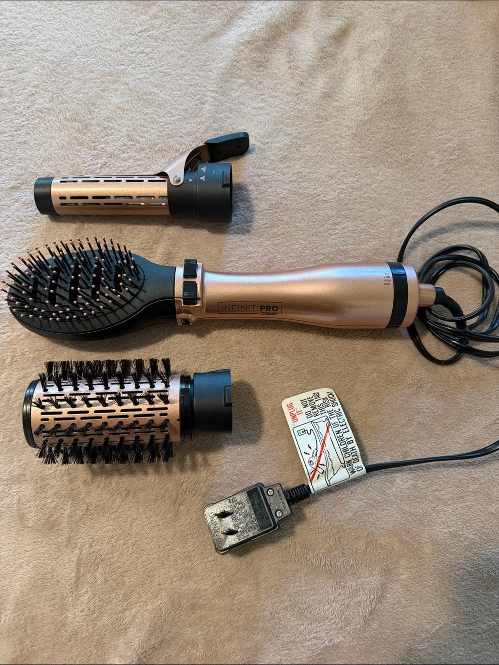 INFINITIPRO by CONAIR Hot Air Brush - Rose Gold